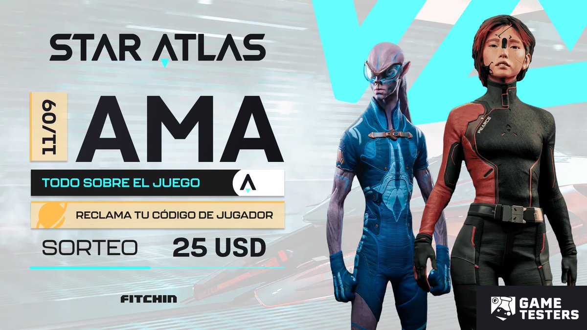 FITCHINuniverse's tweet photo. Tomorrow’s the big day! We’ve got an AMA with the team from @staratlas 🤩

Join us at 16:30 GMT-3 on our Discord to dive into everything about this epic space game on the @solana blockchain 🚀

Don’t miss your chance to sign up, become a GAME TESTER, and enter to win $25! https://t.co/cdLWsmwZqr
