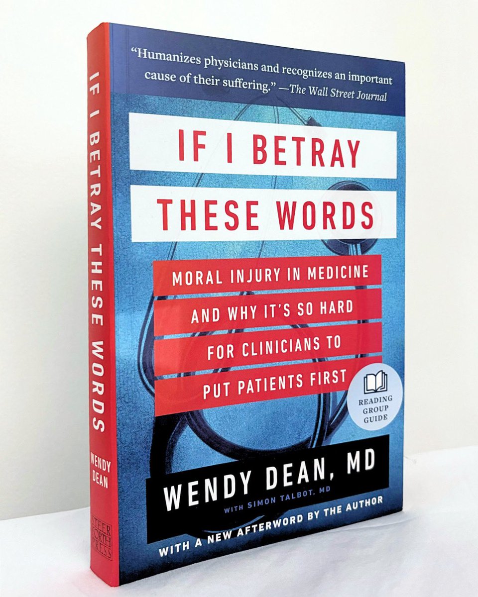 Steerforth Press (@steerforthpress) on Twitter photo #NewRelease If I Betray These Words by <a href="/WDeanMD/">Wendy Dean</a> and Simon Talbot đ©ș
This book delves into the crisis facing healthcare professionals todayâexploring the ethical struggles, burnout, and the emotional toll of caring for others in a system that doesnât always care for them. #NewRelease If I Betray These Words by <a href="/WDeanMD/">Wendy Dean</a> and Simon Talbot đ©ș
This book delves into the crisis facing healthcare professionals todayâexploring the ethical struggles, burnout, and the emotional toll of caring for others in a system that doesnât always care for them.