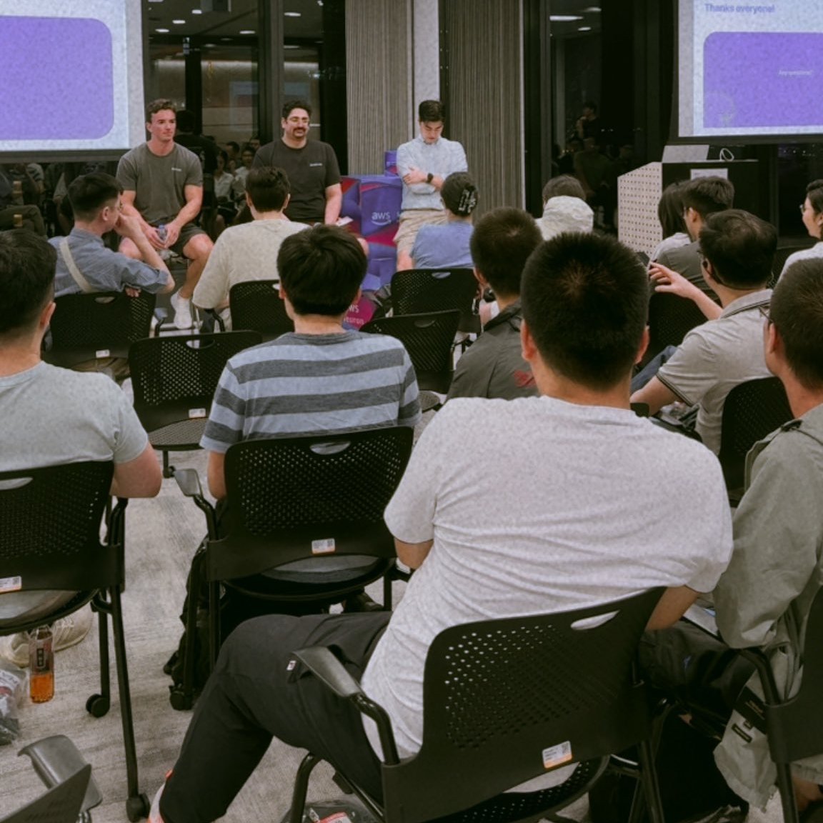 monad_eco's tweet photo. Monad 101 is an event geared towards learning about Monad's tech and growth. 

Monad 101 Hong Kong featured special guests, Head of Growth @intern &amp; DevRel @zen_llama.

Join us at a future Monad 101 event! Gmonad 💜 https://t.co/MoL0QngHYQ