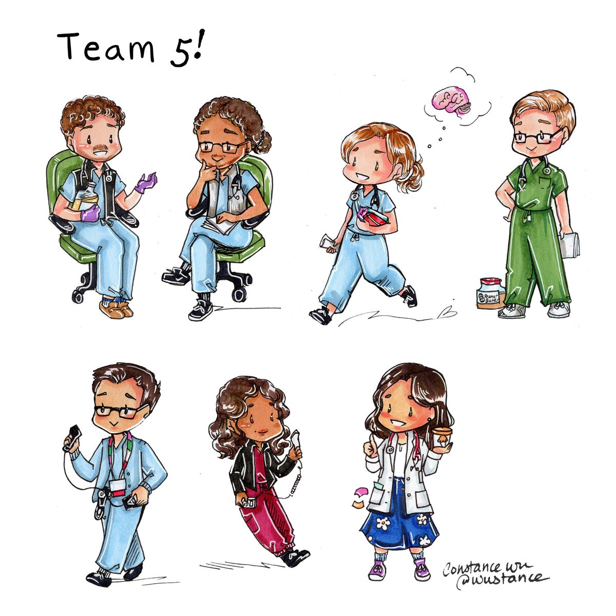 I have not drawn anything complete for a looong time… but hoping to get back into it! Since I last posted art, I finished residency, started my chief year, and finished my first time attending! 🎉

Grateful to the students and residents who collaborated with me for patient care.