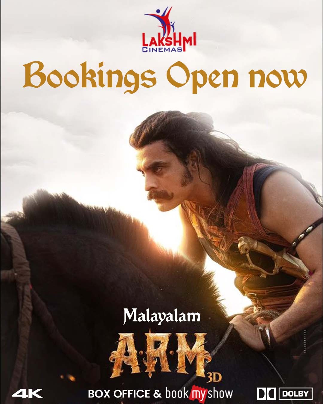 Lakshmi Cinemas Hosur on X Malayalam Cinema s experimental movie ARM bookings open now at Lakshmi Cinemas Hosur. Book your tickets now at the box office and book my show app. tovinothomas krithishetty