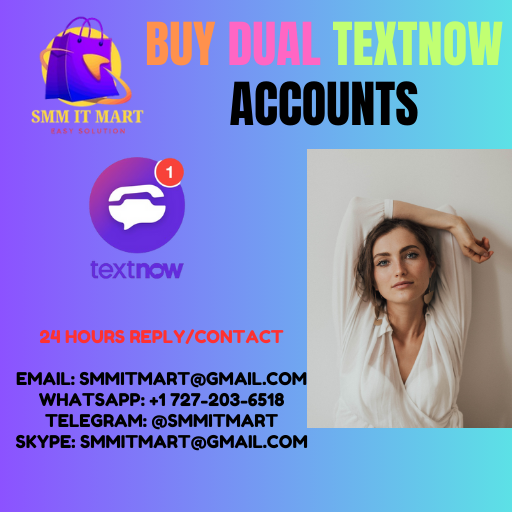 MoloPrinc73421's tweet photo. Buy Dual Textnow Accounts
https://t.co/em7K4wPpo9
#BuyDualTextnowAccounts
#Textnow
#DualTextnow2024
#DualTextnow
#DualTextnowAccounts
#BuyDualTextnow
24 Hours Reply/Contact
Email: smmitmart@gmail.com
WhatsApp: +1 727-203-6518
Telegram: @smmitmart
Skype: smmitmart@gmail.com https://t.co/ko5SQ8F3wr