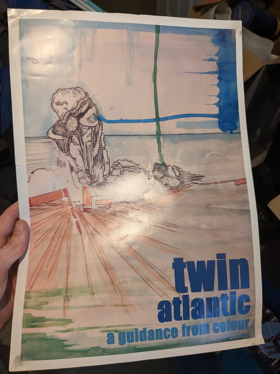CurlyCurlyKeith's tweet photo. My teenage bedroom has been cleared (15 years later) and I found this pair of absolute beauts from @twinatlantic https://t.co/xT91WPbOMs