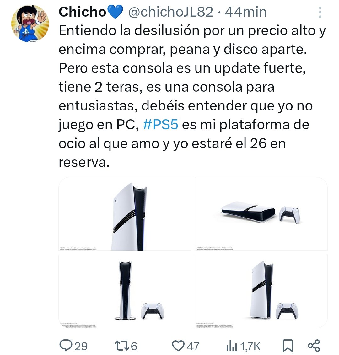 Llorandoentwita's tweet photo. Chicho chupando la polla a Sony da igual cuando leas esto.
Y encima no se ha pasado un juego en su vida https://t.co/aaRHL1LehM