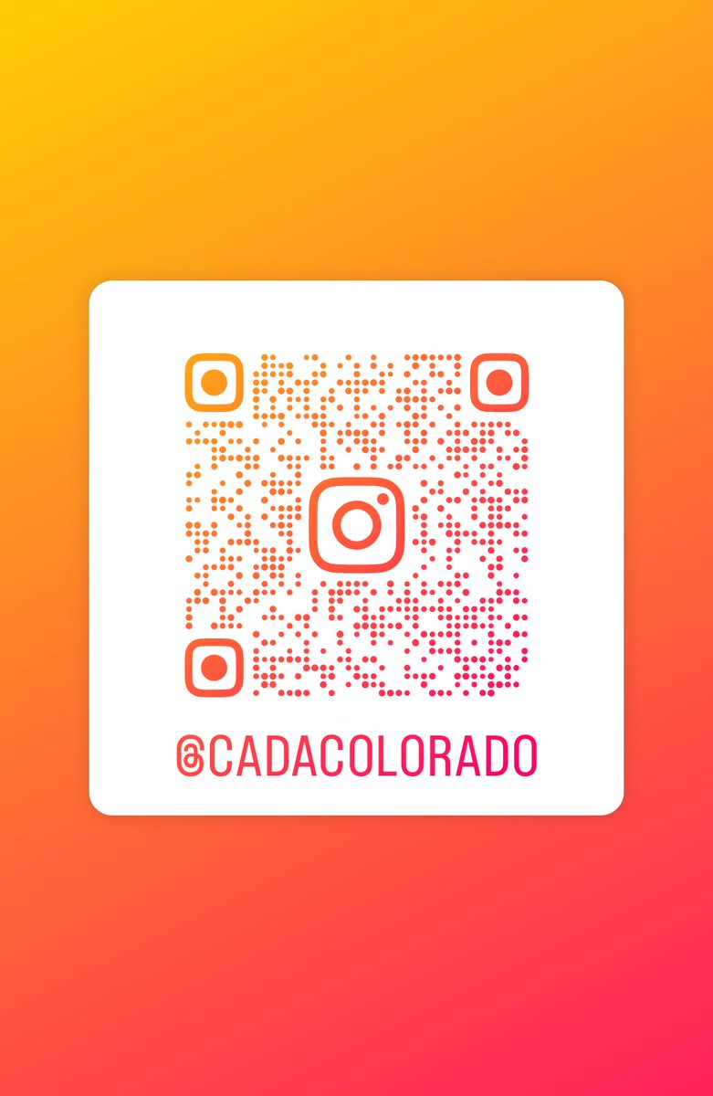 Happy Tuesday AD’s!  You can now also get the latest information on the CADA Instagram page!
