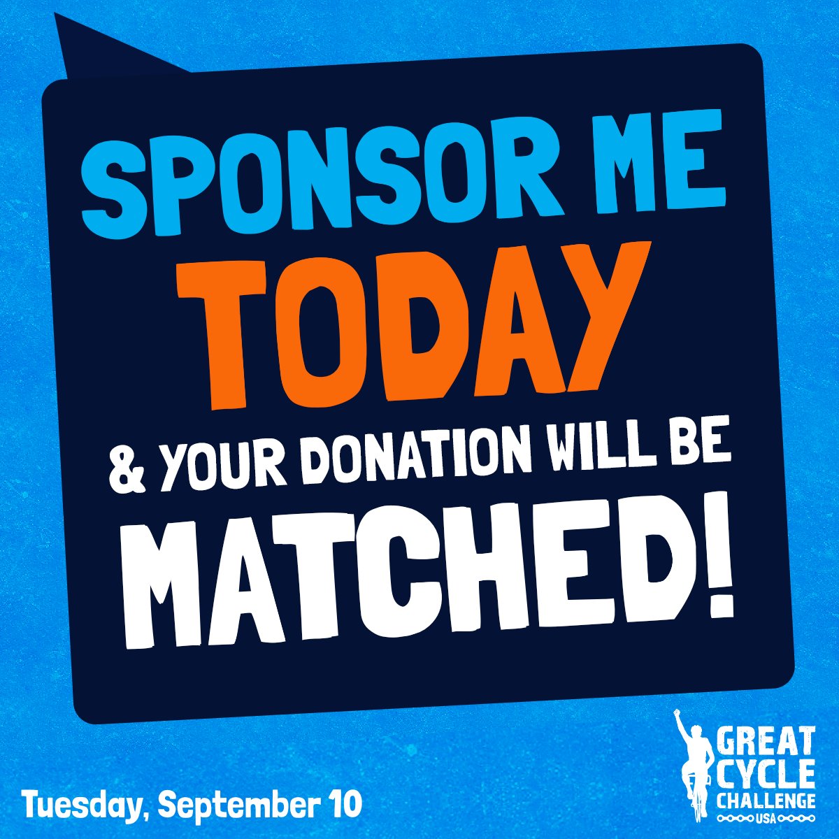 gordonblakey's tweet photo. Today is Kick Cancer's Butt Day! All donations will be matched. Help kids with cancer. https://t.co/FxjagTYj7K

#GCCUSA
#GreatCycleChallenge
#ChildrensCancerResearchFund https://t.co/8ieLSkI4Kj