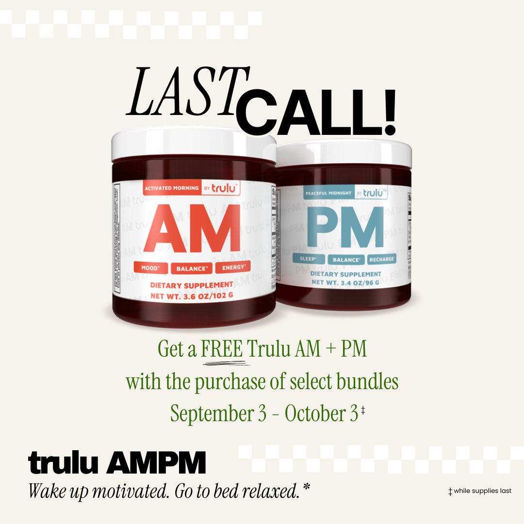 🚨 Final Alert: Your Opportunity for FREE Trulu AMPM is Slipping Away! 🚨

Hurry, offer ends Thursday, October 3, 2024!

🛒 Shop now and SAVE: us.mannatech.com/promo/