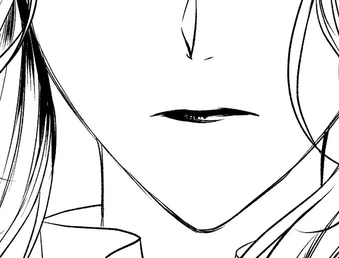 唇描くの楽しすぎるが～!?!?!? 