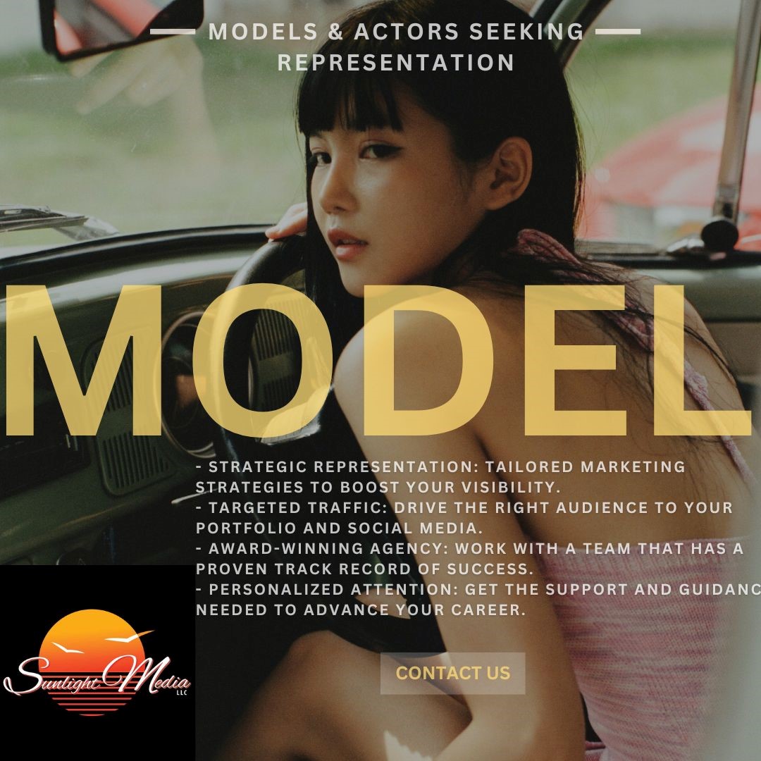 designerLA's tweet image. Looking to elevate your career? Sunlight Media is offering strategic representation tailored for models and actors. Boost your visibility with expert marketing strategies, attract the right audience &amp;amp; elevate your career

bit.ly/3iT91uI 

#ModelLife #ActorRepresentation