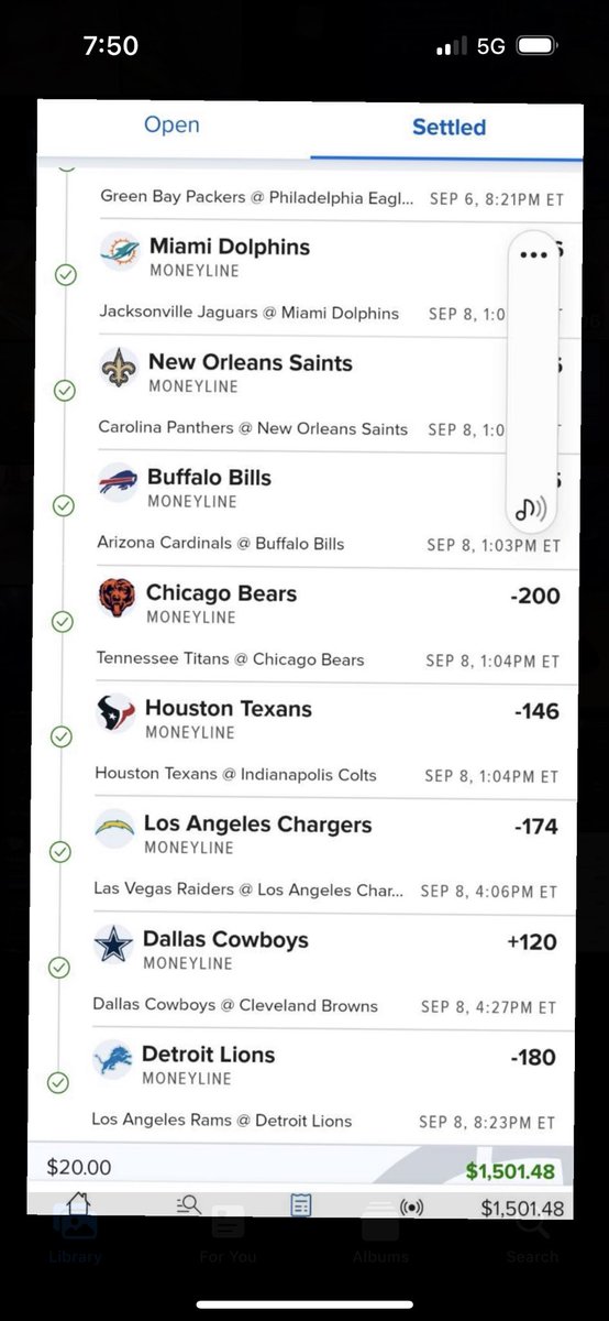 LPrater22's tweet photo. @BrookieJ07 Cashed a 9 leg myself and a couple others for around 3k total! Hell of a week 1 https://t.co/mKUQCJ3Jlx