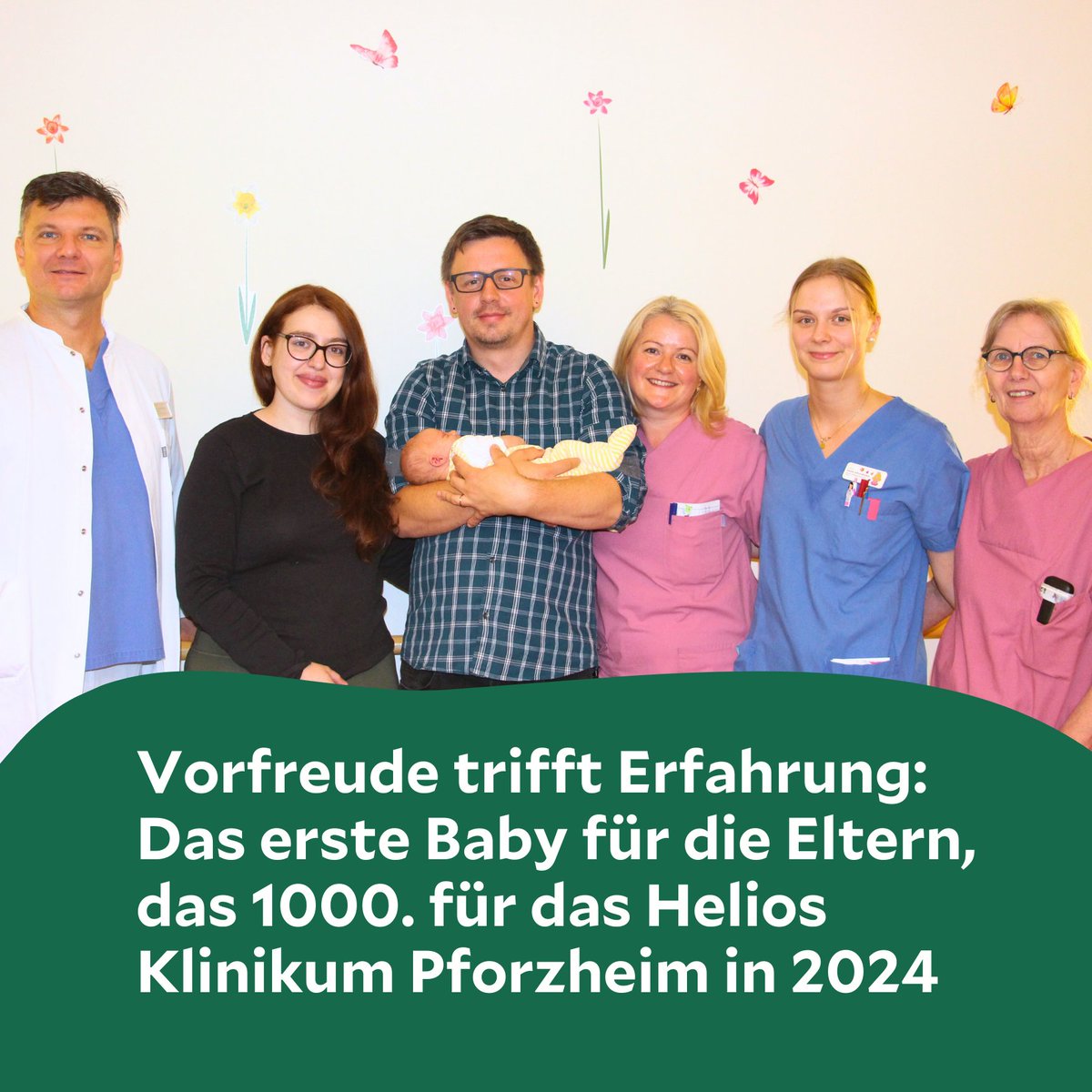 1.000. Geburt in 2024 im #HeliosKlinikumPforzheim! 👶🎉 Familie Hadžić durfte ihre gesunde Tochter am 19. August willkommen heißen. Trotz bundesweit sinkender Geburtenzahlen zeigt sich Pforzheim als verlässliches Zentrum für Geburtshilfe. Ein riesiges Dankeschön an das Team! 💕