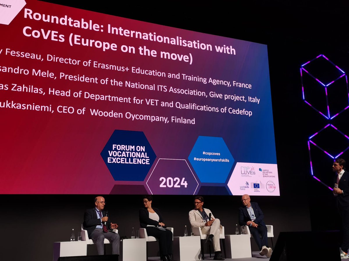 zalouk's tweet photo. @Cedefop The World Skills Conference 2024 kicked off today in Lyon, France. It is the 47th World Skills competition to support young Competitors from all over the world. I represented CEDEFOP to a panel discussion on Internationalisation with centres of vocational excellence. https://t.co/MYdPxgwvqs