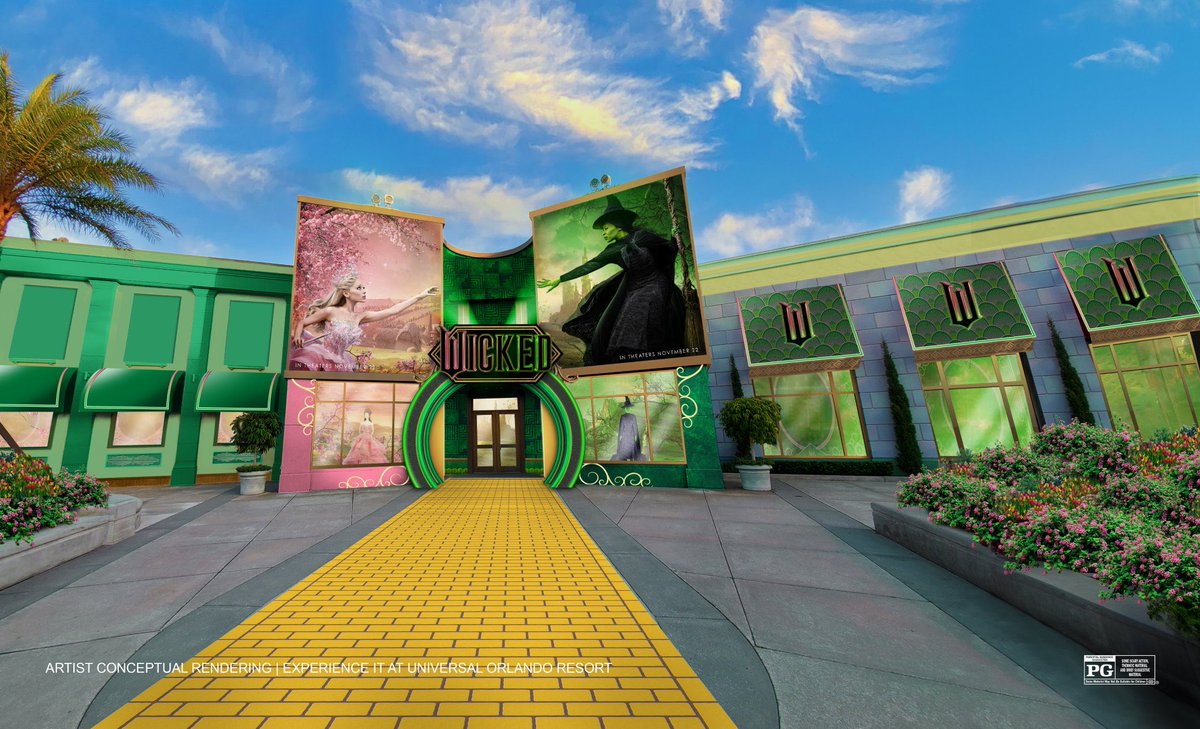 This October, Universal Studios Florida and Hollywood invite guests to defy gravity with a variety of all-new immersive experiences and exclusive merchandise inspired by Wicked which is in theaters November 22. This is awesome! <a href="/UniversalORL/">Universal Orlando Resort</a> <a href="/UniStudios/">Universal Studios Hollywood</a> #Wicked #UniversalStudios