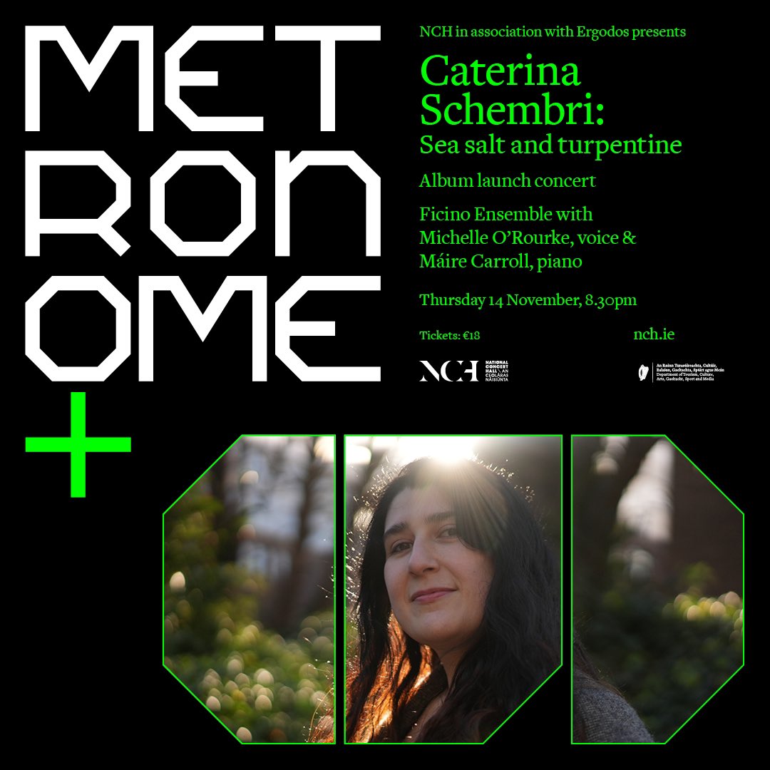 Caterina Schembri (@caterina_smusic) on Twitter photo My debut album Sea Salt & Turpentine will release on November 14th under @ergodos with a launch concert at the NCH with <a href="/FicinoEnsemble/">Ficino Ensemble</a> and @morourkevox performing the full album + <a href="/mairecarroll/">Máire Carroll</a> premiering a new piano work
ergodos.bandcamp.com/album/sea-salt…
nch.ie/all-events-lis… My debut album Sea Salt & Turpentine will release on November 14th under @ergodos with a launch concert at the NCH with <a href="/FicinoEnsemble/">Ficino Ensemble</a> and @morourkevox performing the full album + <a href="/mairecarroll/">Máire Carroll</a> premiering a new piano work
ergodos.bandcamp.com/album/sea-salt…
nch.ie/all-events-lis…