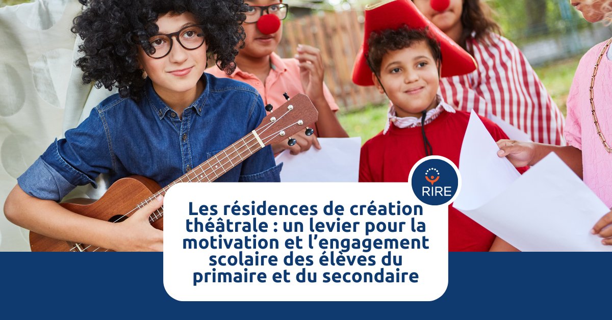 ⭐Article du RIRE⭐
Les résidences de création théâtrale : un levier pour la motivation et l’engagement scolaire des élèves du primaire et du secondaire 🎭🏫 rire.ctreq.qc.ca/les-residences… #théâtre #engagementscolaire