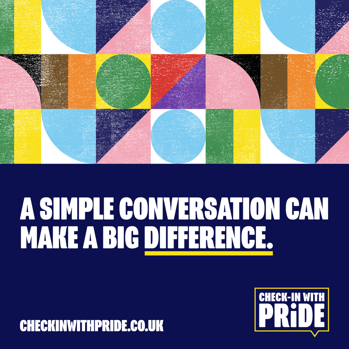 This World Suicide Prevention Day, let’s break the stigma of talking about mental health for everyone. 

Visit checkinwithpride.co.uk to find out more and how you can support your LGBTQ+ friends, family, neighbours, work mates and chosen family.