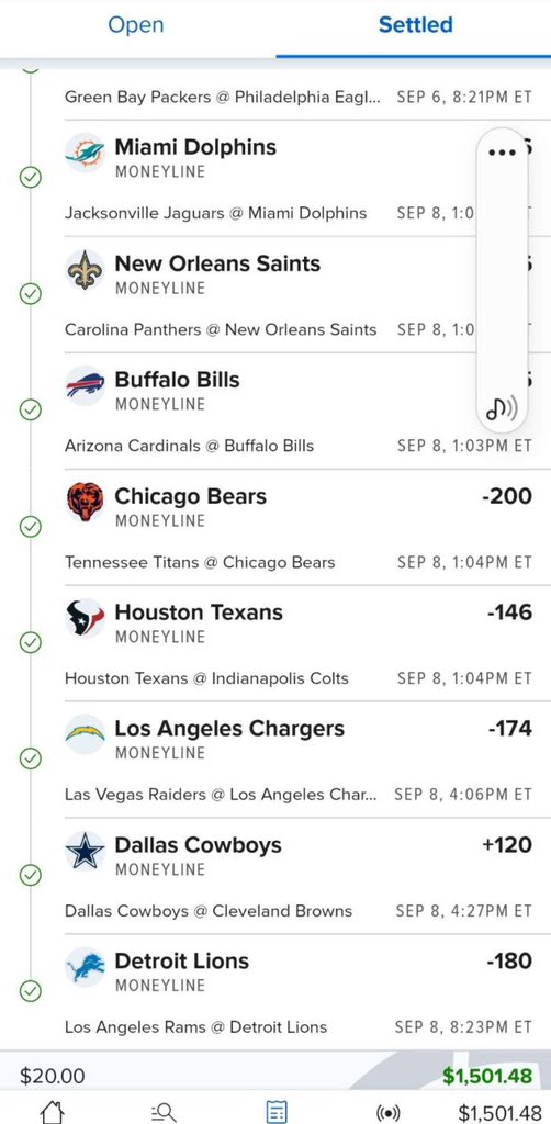LPrater22's tweet photo. @TheParlayPlug If only I was betting 1-200 on this one I cashed 😅 https://t.co/XSoQcL7quJ