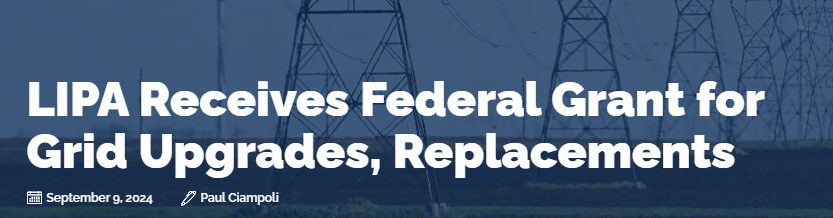 A $405 million federal government grant will support critical upgrades and replacements to the Long Island Power Authority’s electrical infrastructure, aimed at mitigating the impacts of future extreme weather events. ow.ly/KtMM50Tja6i #PublicPower