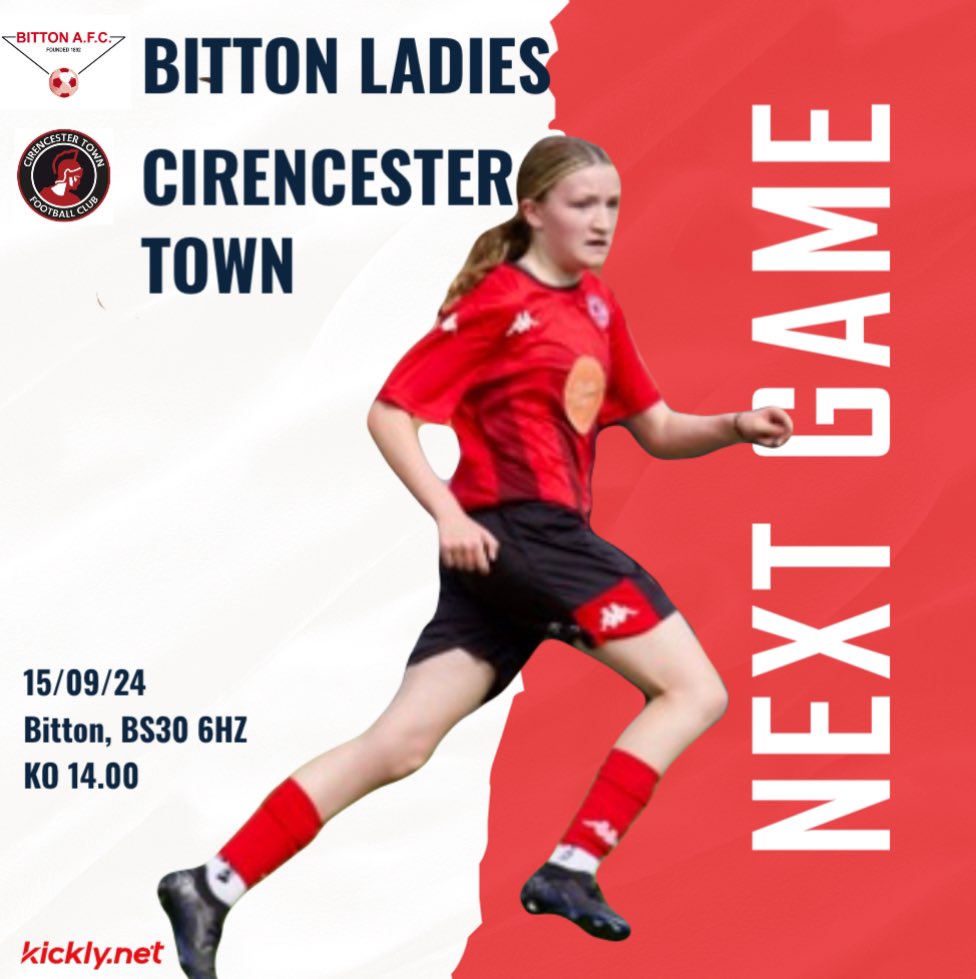 Cirencester Town Ladies (@towncirencester) on Twitter photo We travel to <a href="/Bitton_Ladies/">Bitton Ladies AFC</a> this Sunday for our first away fixture of the season. Come and show your support as we look to build on from last Sundays win 🔴⚫️ <a href="/CirenTownFC/">Cirencester Town FC</a> We travel to <a href="/Bitton_Ladies/">Bitton Ladies AFC</a> this Sunday for our first away fixture of the season. Come and show your support as we look to build on from last Sundays win 🔴⚫️ <a href="/CirenTownFC/">Cirencester Town FC</a>
