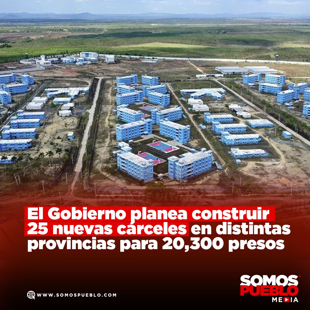 El director de la Oficina Nacional de Apoyo a la Reforma Penitenciaria (Onaprep), Roberto Santana, anunció que el Gobierno tiene en proyecto la construcción de 25 nuevos centros penitenciarios en diferentes provincias del país, con una capacidad total para 20,300 reclusos. Estas