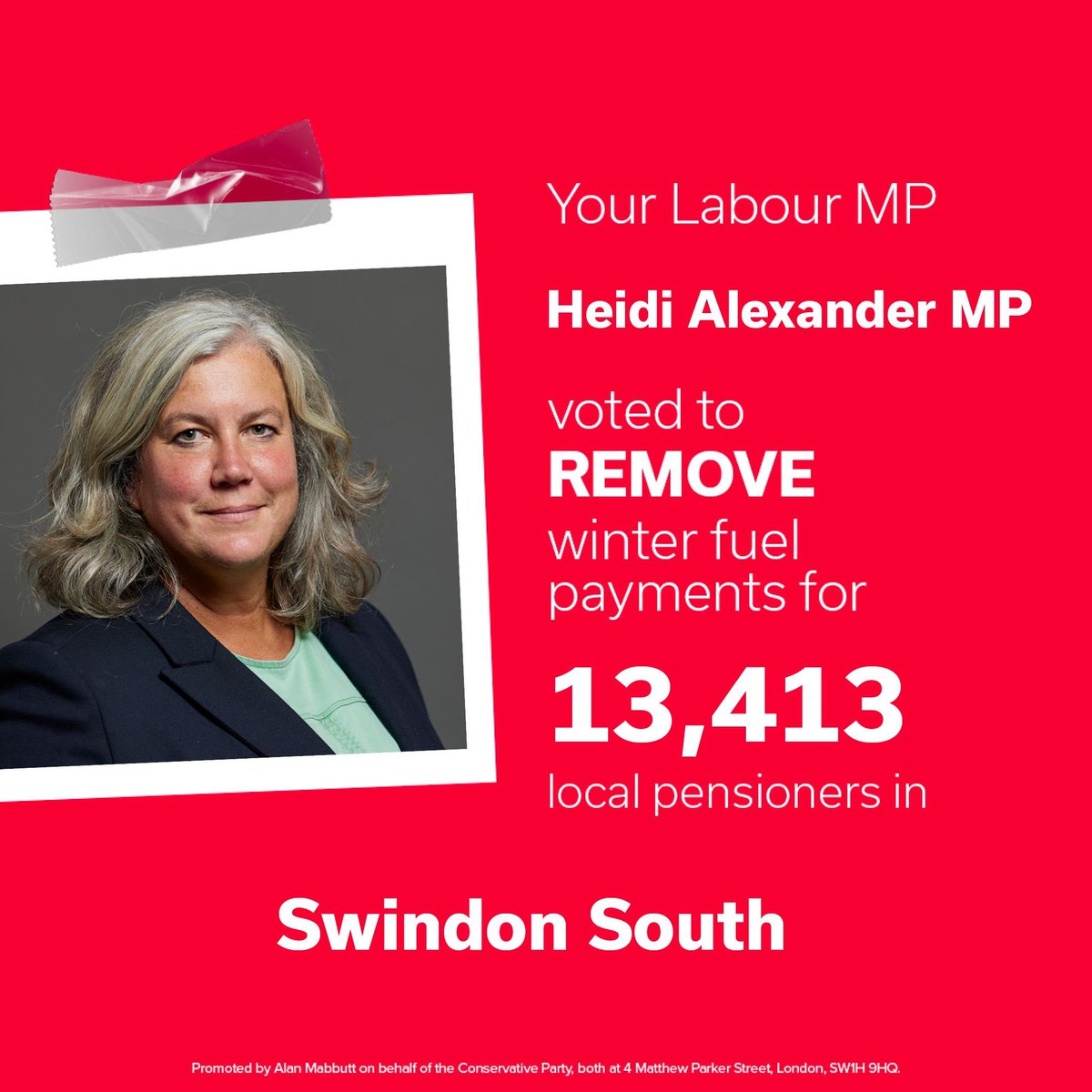 BluebloodedTory's tweet photo. Who voted for this woman She has betrayed nearly 14,000 of her constituents.  

I suspect @LabourSwindon are also still supporting her 

#LifeunderLabour 
#WinterFuelPayments https://t.co/nVquy6rA0J