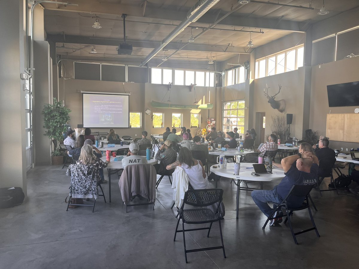 The Poudre Learning Center is hosting the NOCO TREX conference this week, where multiple area agencies are networking and learning about the importance of grassland prescribed burning. Proud to represent <a href="/greeleyschools/">GreeleyEvansSchools</a> and this important community partnership!!