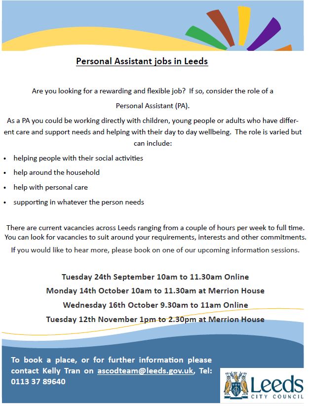 Project Development Team (@projectdevteam) on Twitter photo A range of great Personal Assistant roles across Leeds! <a href="/LCCArmleyHub/">ArmleyCommunityHub</a> <a href="/ComptonCentre/">The Compton Centre</a> <a href="/DewsburyRoadHub/">Dewsbury Road Hub</a> <a href="/eandsleeds/">Employment and Skills Leeds</a> <a href="/MerrionHouse/">City Centre Hub</a> A range of great Personal Assistant roles across Leeds! <a href="/LCCArmleyHub/">ArmleyCommunityHub</a> <a href="/ComptonCentre/">The Compton Centre</a> <a href="/DewsburyRoadHub/">Dewsbury Road Hub</a> <a href="/eandsleeds/">Employment and Skills Leeds</a> <a href="/MerrionHouse/">City Centre Hub</a>