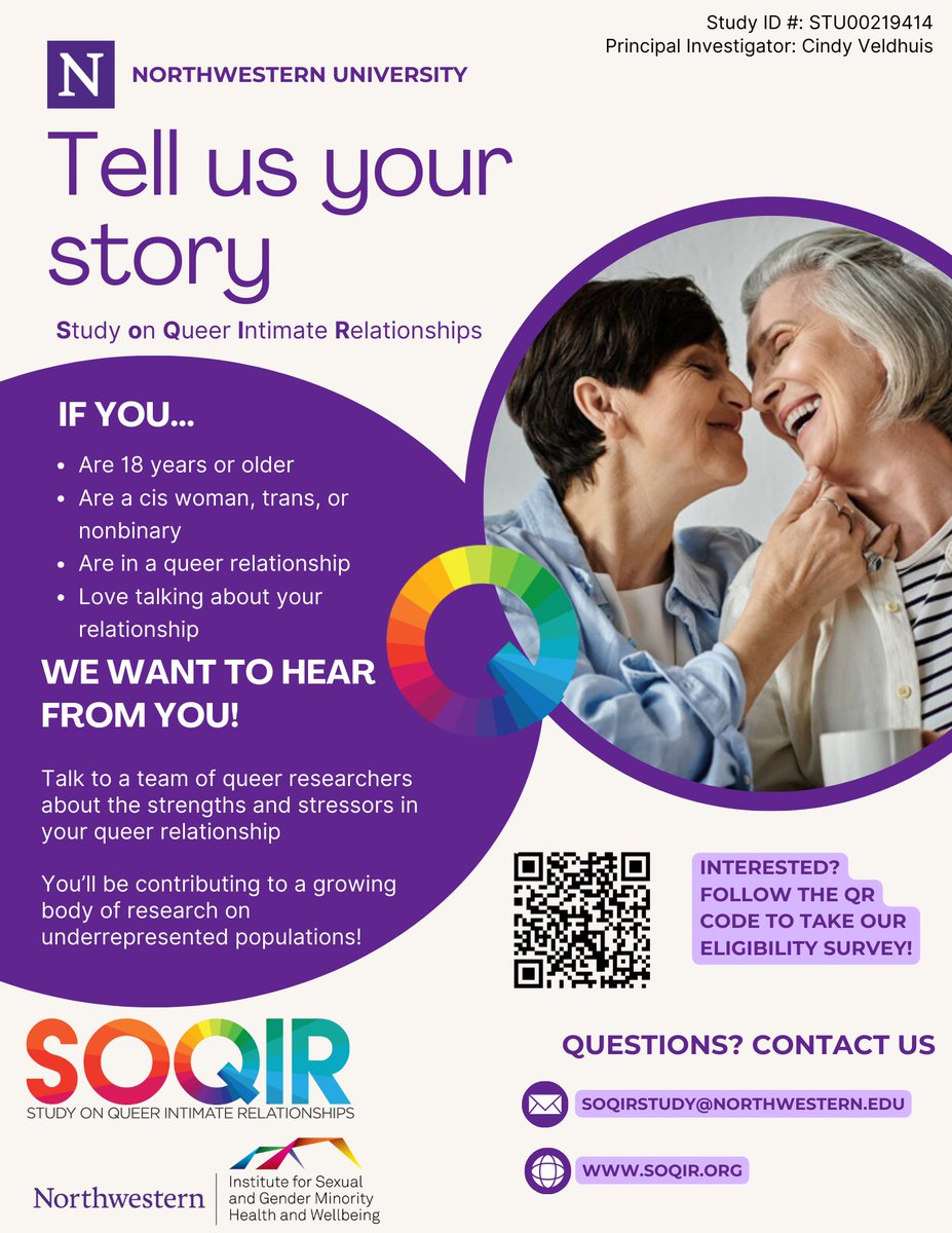 Calling All Queer Couples: Your Unique Experiences Matter! Join our study and help shape the future of LGBTQ+ research. Your insights are invaluable. Participate today! 🌈