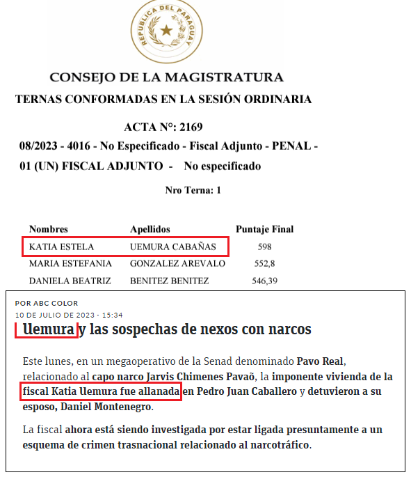 INSÓLITO
Su casa fué allanada en el marco de un operativo anti-narcos.  Su esposo detenido.
Y ahora busca rekutú como fiscal??
Será posible?