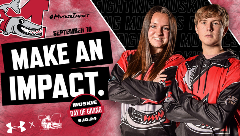 Muskies_Esports's tweet photo. Today is our athletics day of giving where we rely on donations to fund travel, registration, jerseys, etc. If you are able to donate any amount or share this link we would really appreciate it. #ADOG2024 https://t.co/btldSkYSkX https://t.co/nUuYYodYSP
