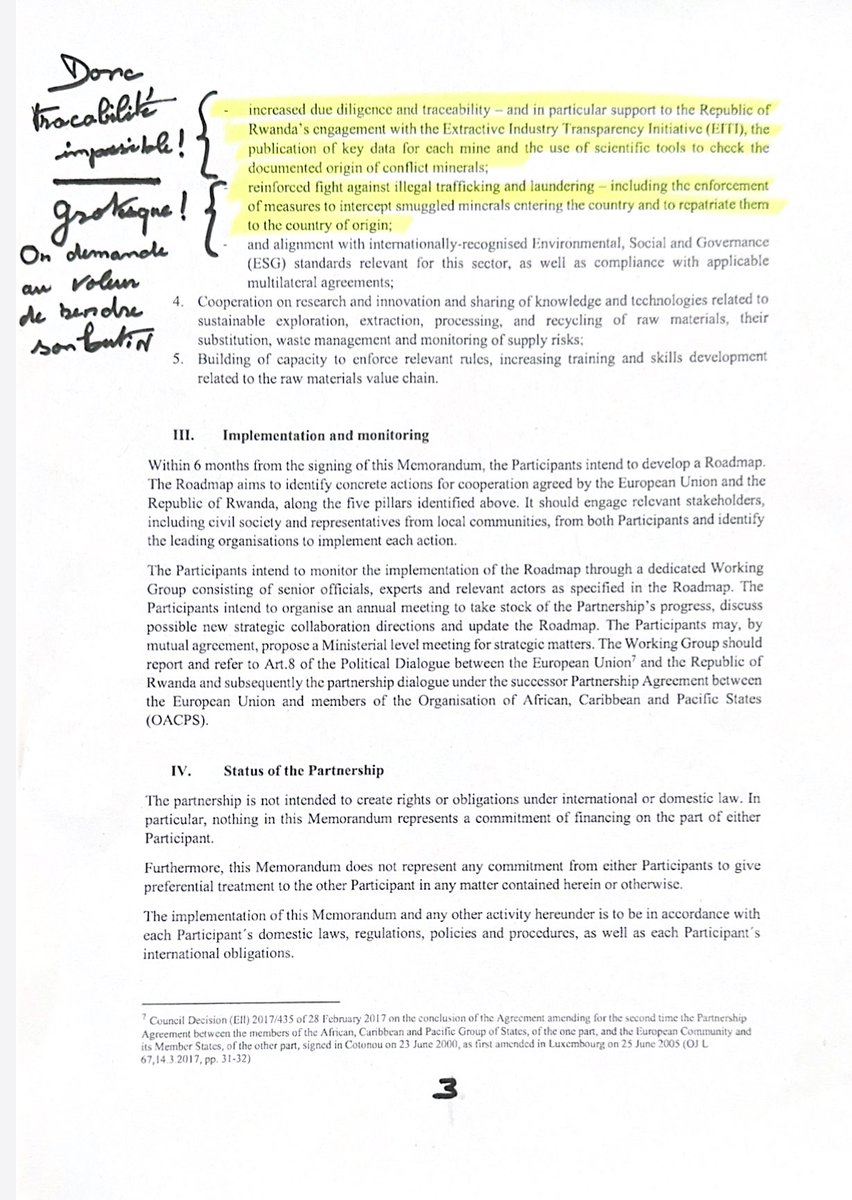 ThierryMARIANI's tweet photo. Voici enfin le texte de l'accord entre l'UE et le Rwanda sur l'exploitation des matières premières critiques ⬇️

Comme je l’annonçais, il n'apporte AUCUNE garantie sur la traçabilité des minerais. Il se base sur les seules déclarations du Rwanda

Le pillage de la #RDC continuera! https://t.co/LORuC7OBuL