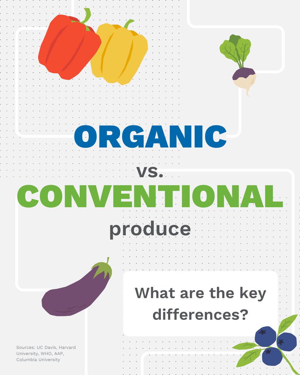 GlobalFoodTeam's tweet photo. Organic vs. Conventional - Which is better for you? 🤔 While organic farming avoids synthetic chemicals, it still uses natural pesticides, and there's no nutritional difference from conventional produce. Each method has environmental trade-offs—what matters most to you? 🌱🍎 https://t.co/xeeNBXfmF1