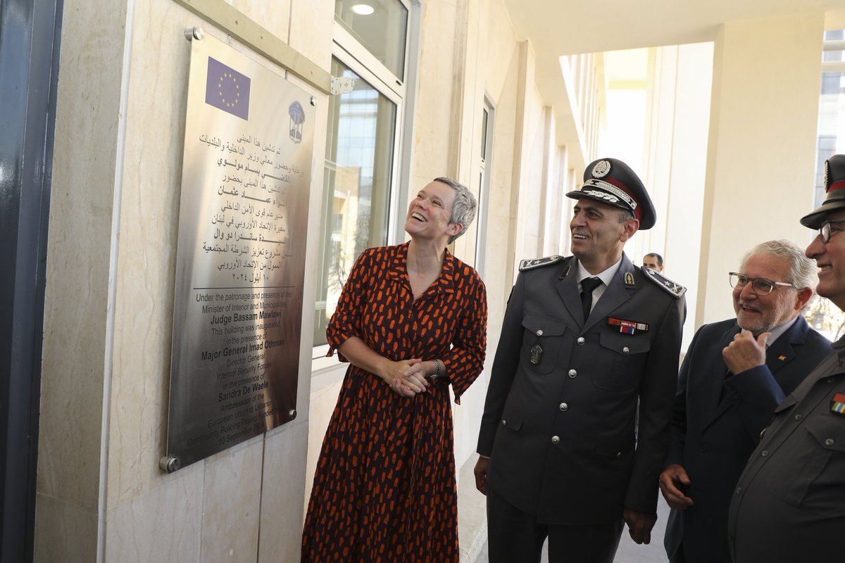 EUAmbLebanon's tweet photo. In Tripoli today and Gemmayze last week, we inaugurated newly rehabilitated @LebISF stations thanks to the EU funded Community Policing Project. The works modernised these facilities and created a safer space for police and citizens to engage with each other. https://t.co/JfRgcm0SRQ