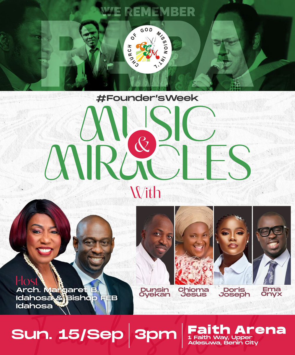 Dr.ME Benson-Idahosa tweet media