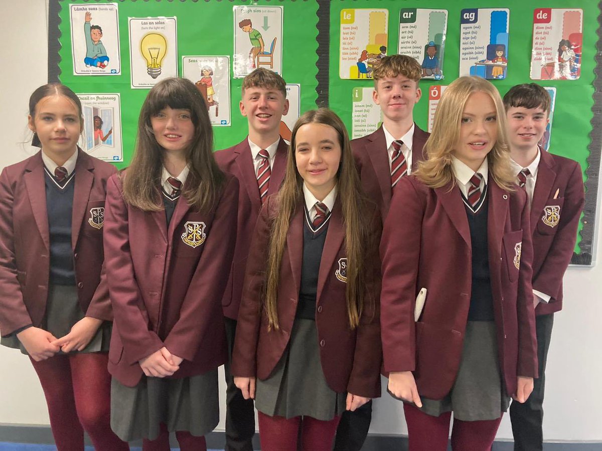 LanguagesSPHS's tweet photo. Huge congratulations to our seven pupils, who sat their GCSE Irish exam at the end of Year 9! We are extremely proud of their success. Maith sibh go léir!
Cianna McCaul Éabha McCaul Eimear Havern Niamh Haughey Kaelin McQuaid
Tiernan Shannon Conor Cranney https://t.co/vLQOrWt5oF