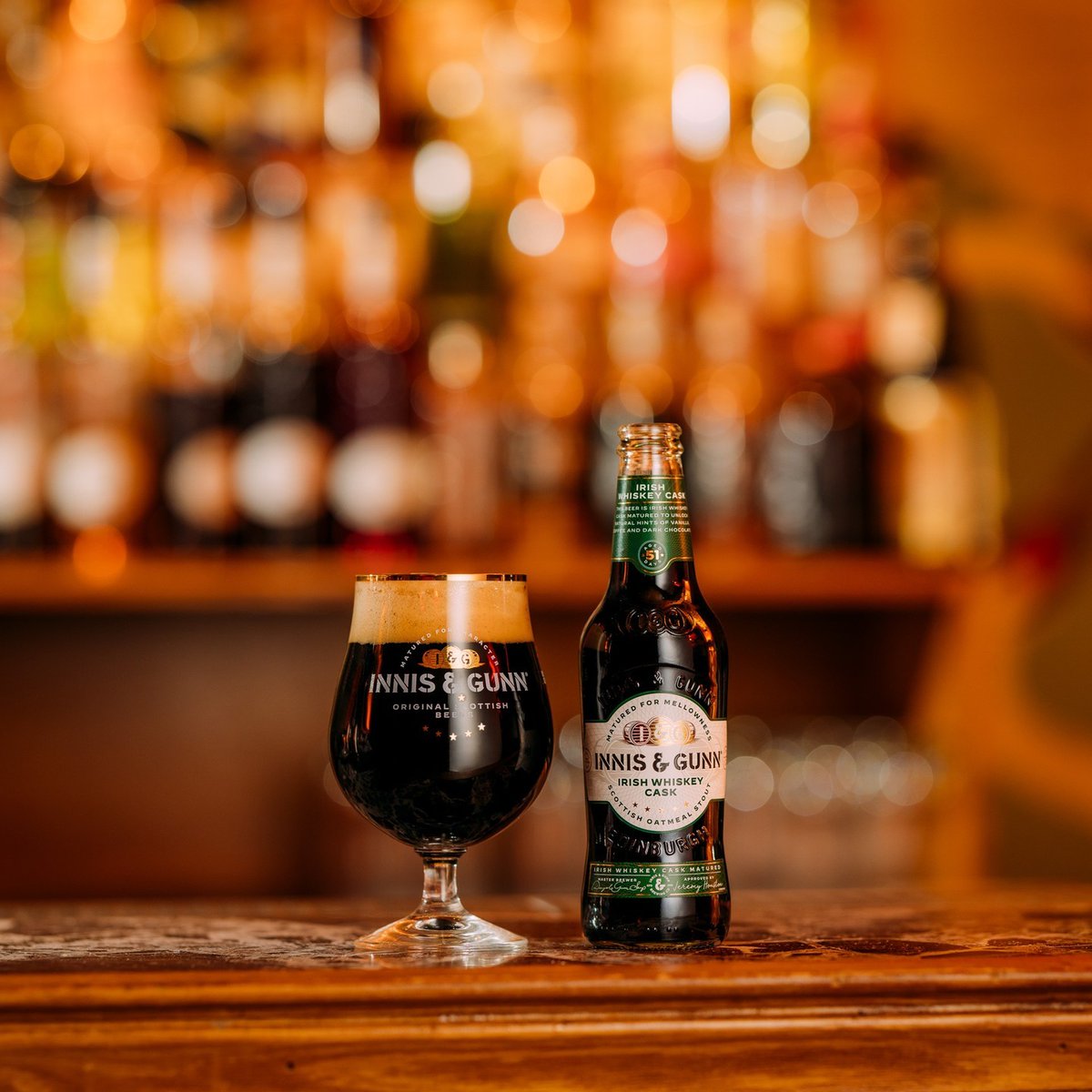 innisandgunn's tweet photo. What's half Scottish, half Irish and looks right at home on any bar?
See above ☝️
#innisandgunn #irishwhiskeycask #caskmatured #scottishbeer https://t.co/MmHusTXa41