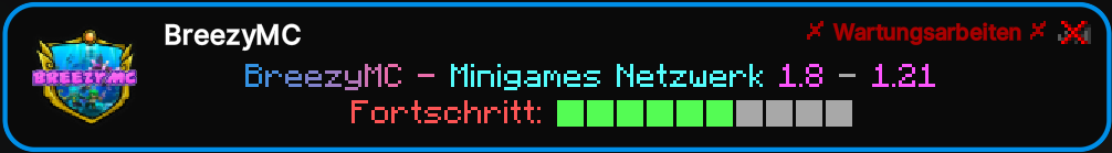 BreezyMC_DE's tweet photo. 🔧 Fortschritt-Update! 🔧

Wir kommen voran! 🌟
 
Der Fortschrittsbalken zeigt: Es dauert nicht mehr lange! Bleibt gespannt! 🫣

🌐 https://t.co/xfeUgWcx4P
🗨️ Discord: https://t.co/NG86qfGWKt

#BreezyMC #Minecraft #GamingCommunity #Wartungsarbeiten #ServerUpdate #Fortschritt https://t.co/TFqvdaHzM4