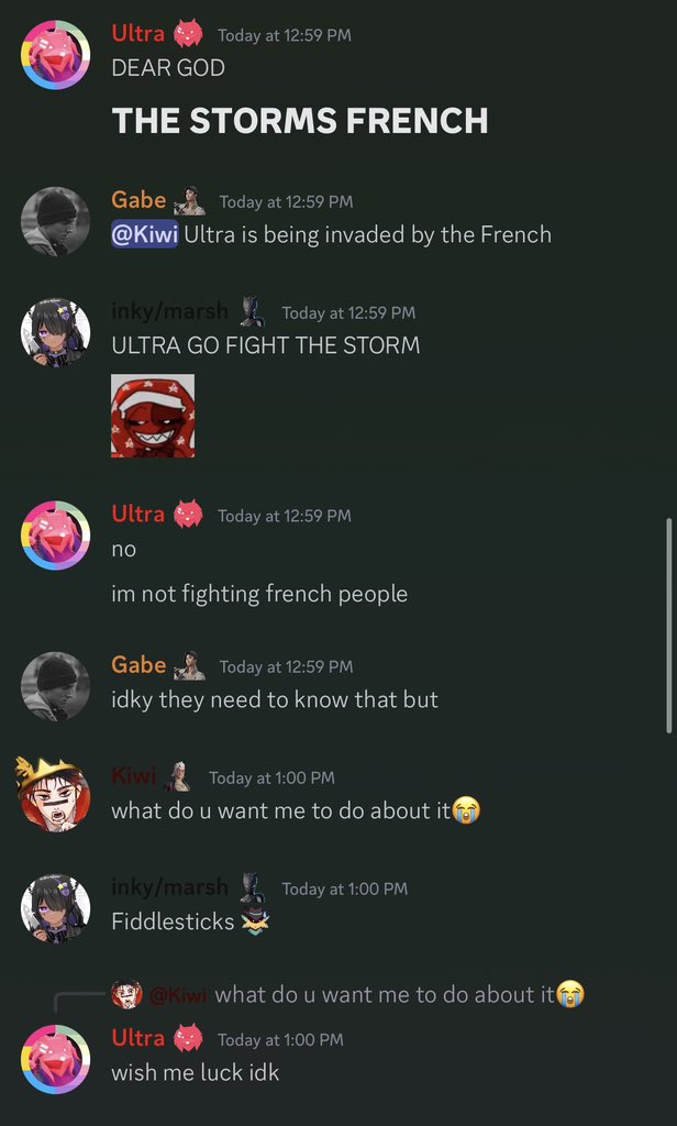 BowedFan's tweet image. Just got my phone back for a day and next thing I see is this on discord