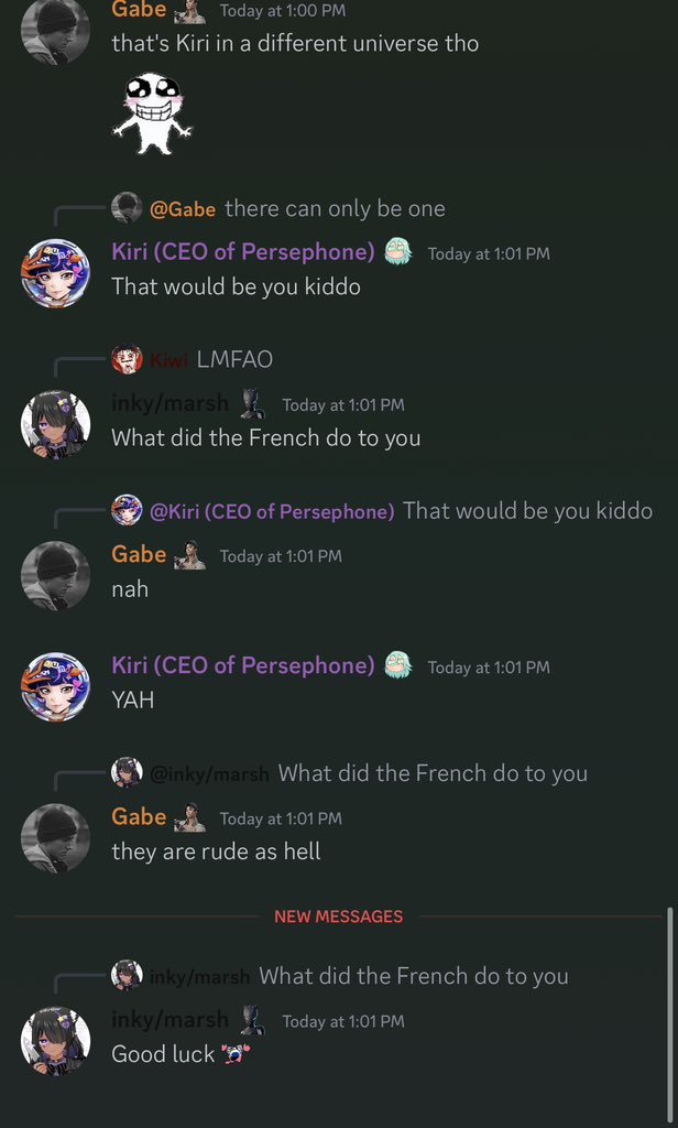 BowedFan's tweet image. Just got my phone back for a day and next thing I see is this on discord