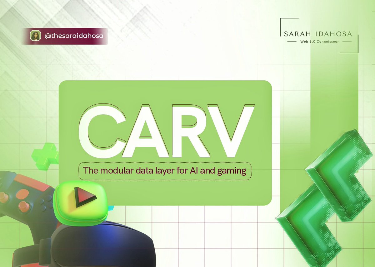 Choose projects that prioritize your needs, not just your money.

I've been keeping a close eye on the intersection of blockchain, gaming, and AI.

Since I came across <a href="/carv_official/">CARV</a>, I have to say, I'm genuinely impressed by their vision and what they've achieved so far.

Let me