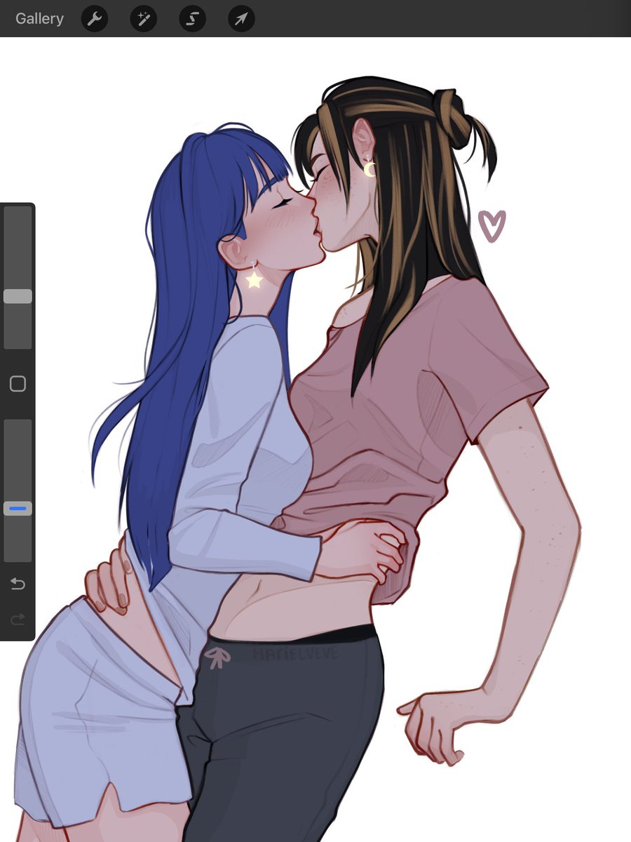 i found a deep passion for drawing my gay ocs kissing #ocs