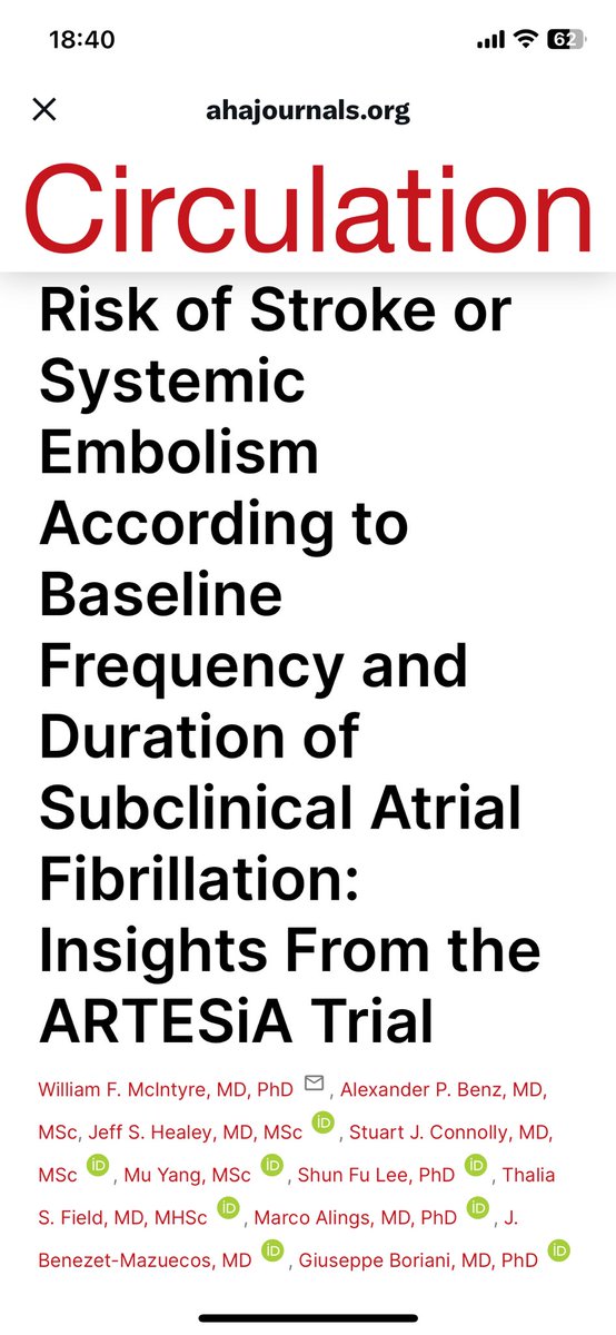 Juan Benezet (@juanbenezet) on Twitter photo Subclinical AF/AHRE in PM patients
ANTICOAGULATION 🩸🧠
Not for all … 🆗
Then…For who⁉️<a href="/Artesia_RCT/">The ARTESiA Trial 🇨🇦</a> subanalysis✨CHADSVASc!✨
⚡️Independently AHRE number and duration⚡️<a href="/ritmo_SEC/">Asociación del Ritmo Cardiaco</a> <a href="/secardiologia/">Soc Esp Cardiología</a> <a href="/SIAC_cardio/">SIAC</a> <a href="/UICARdiologia/">Unidad Integral de Cardiología - UICAR</a> <a href="/UICARarritmias/">UICAR Unidad de Arritmias</a> <a href="/Hospital_LaLuz/">Hospital La Luz</a> <a href="/quironsalud/">quirónsalud</a> <a href="/CircAHA/">Circulation</a> Subclinical AF/AHRE in PM patients
ANTICOAGULATION 🩸🧠
Not for all … 🆗
Then…For who⁉️<a href="/Artesia_RCT/">The ARTESiA Trial 🇨🇦</a> subanalysis✨CHADSVASc!✨
⚡️Independently AHRE number and duration⚡️<a href="/ritmo_SEC/">Asociación del Ritmo Cardiaco</a> <a href="/secardiologia/">Soc Esp Cardiología</a> <a href="/SIAC_cardio/">SIAC</a> <a href="/UICARdiologia/">Unidad Integral de Cardiología - UICAR</a> <a href="/UICARarritmias/">UICAR Unidad de Arritmias</a> <a href="/Hospital_LaLuz/">Hospital La Luz</a> <a href="/quironsalud/">quirónsalud</a> <a href="/CircAHA/">Circulation</a>