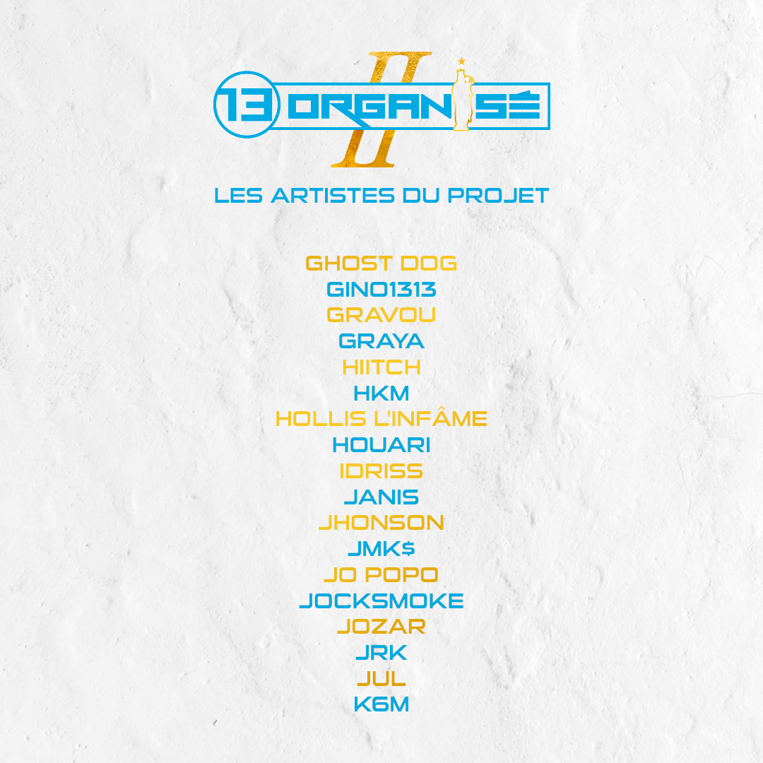 jul's tweet photo. Tous les artistes du projet 13 organisé 2 🔵⚪
Sortie du quadruple album le 4 octobre
En précommande sur https://t.co/X6T3uf1CTs https://t.co/aJEOtg3fFR