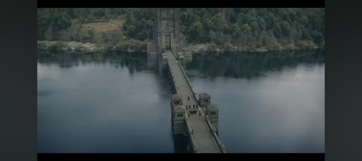 Lake Vyrnwy Dam in Wales was the basis for the exterior design for the twins in season 2 of #houseofthedragon #gameofthrones