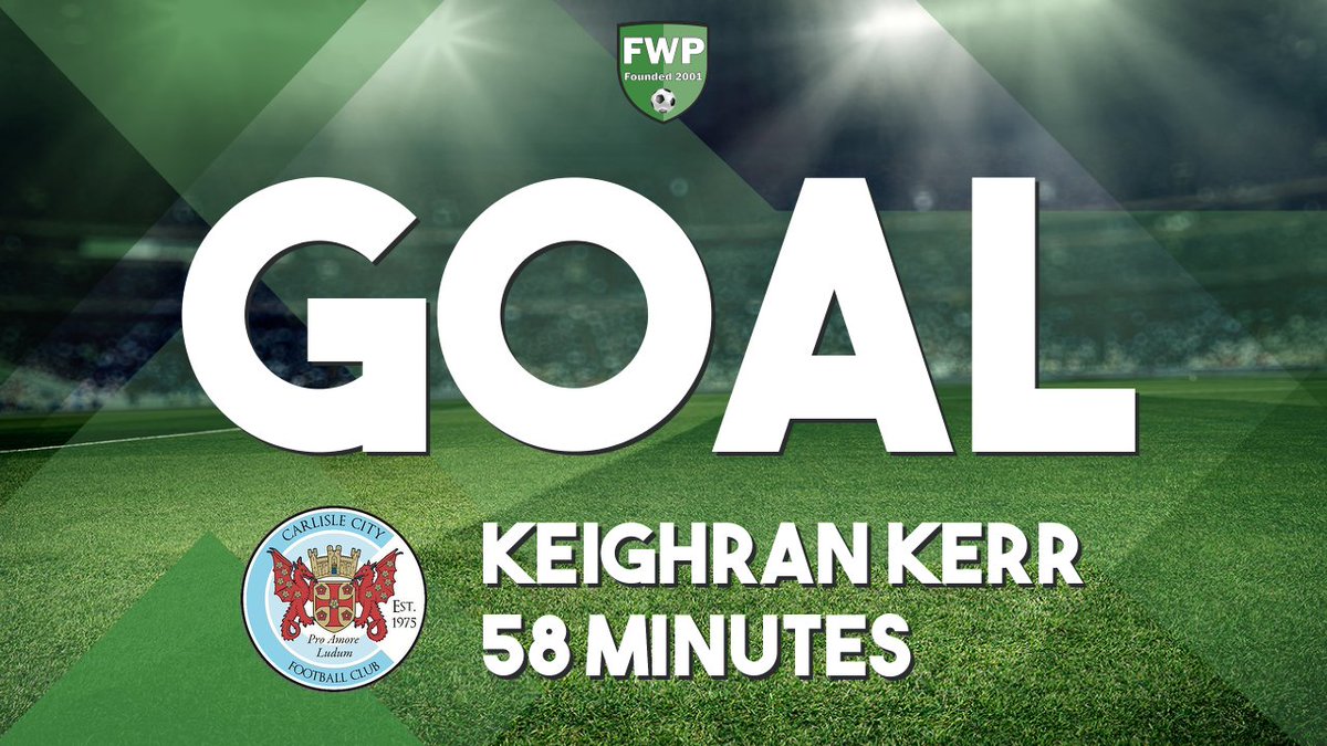 Carlisle City FC Official (@carlislecityfc) on Twitter photo GOAL: CARLISLE CITY 2-1 Birtley Town - Keighran Kerr (58') fwp.co/StfULS GOAL: CARLISLE CITY 2-1 Birtley Town - Keighran Kerr (58') fwp.co/StfULS