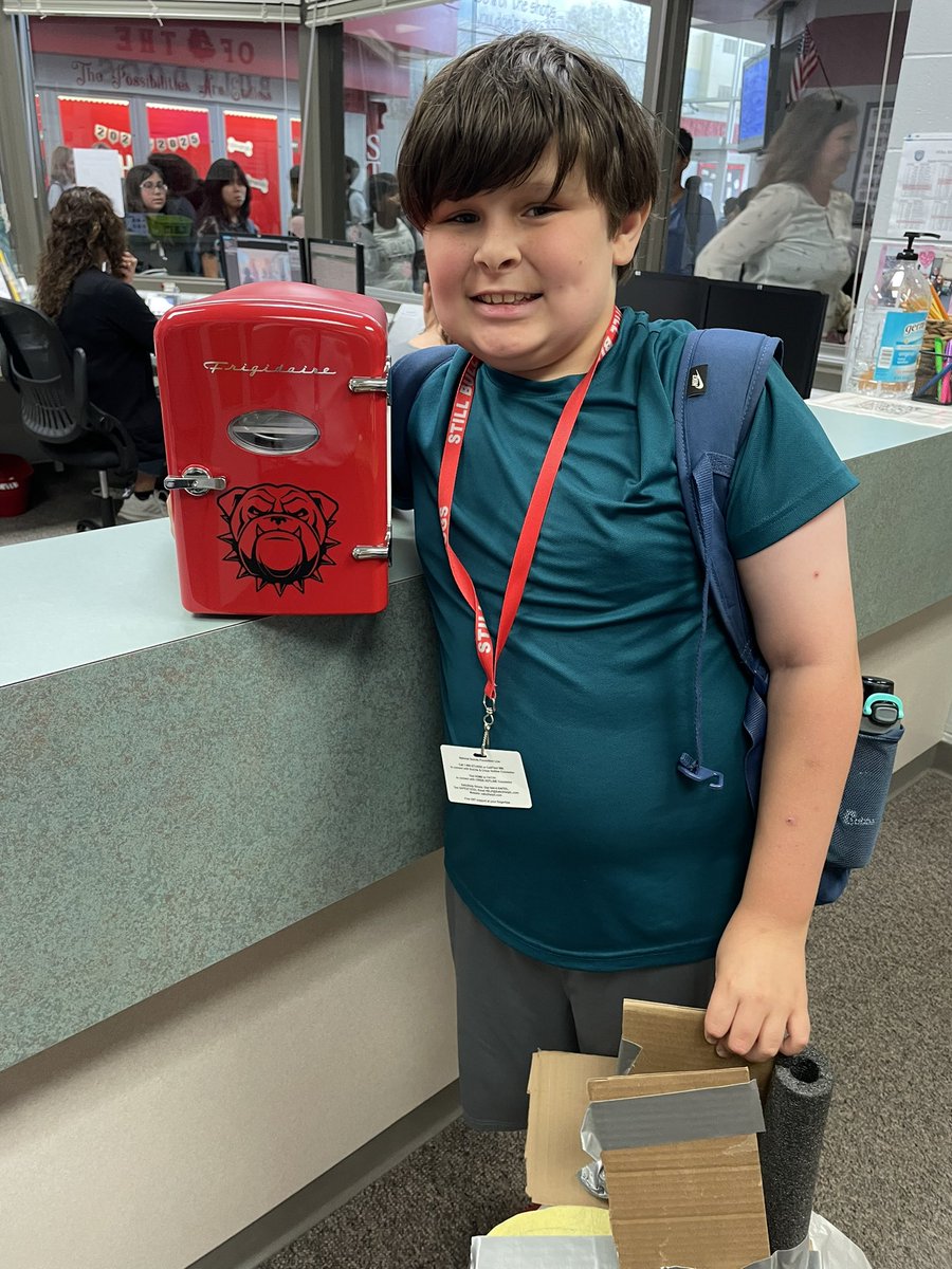 Congratulations to our second mini fridge winner!!! Bulldogs, keep raising money for our fundraiser!