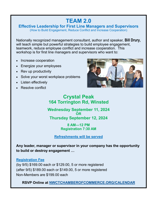 The day is approaching tomorrow. Join us in this great workshop. Visit our website to learn more about it and becoming a member.nwctchamberofcommerce.org/membership/bec…