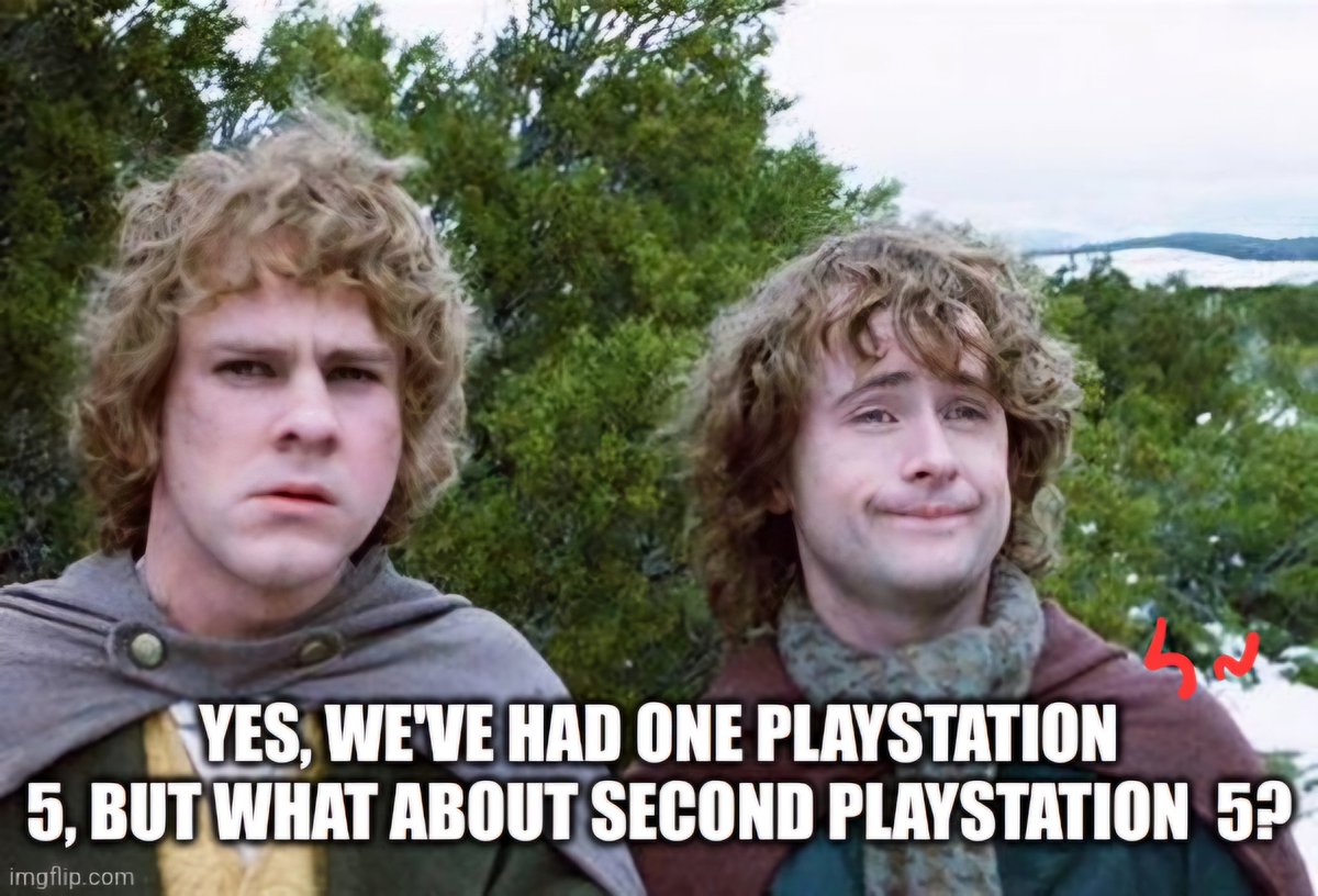 8K60p's tweet photo. #ps5pro #PlayStation5 #PlayStationEvent #PlayStation5Pro #lotr #LordOfTheRings #lotrmeme https://t.co/ZgAzm73PBl