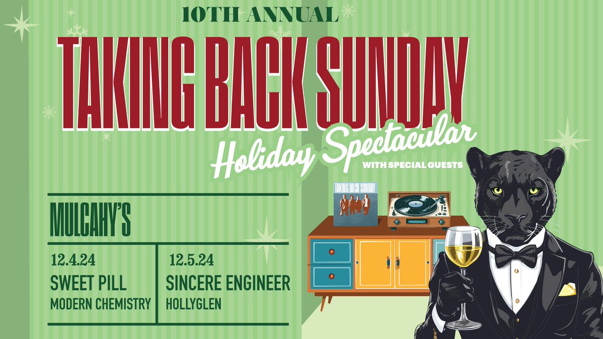 can't wait to play Long Island w Taking Back Sunday and Sweet Pill 🎄