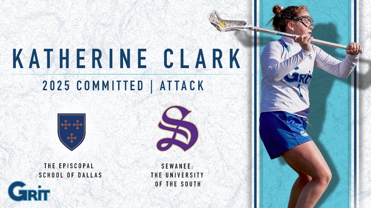 Congratulations to Katherine Clark ('25, attack, ESD) on her commitment to SEWANEE!

#PlayGRITLax